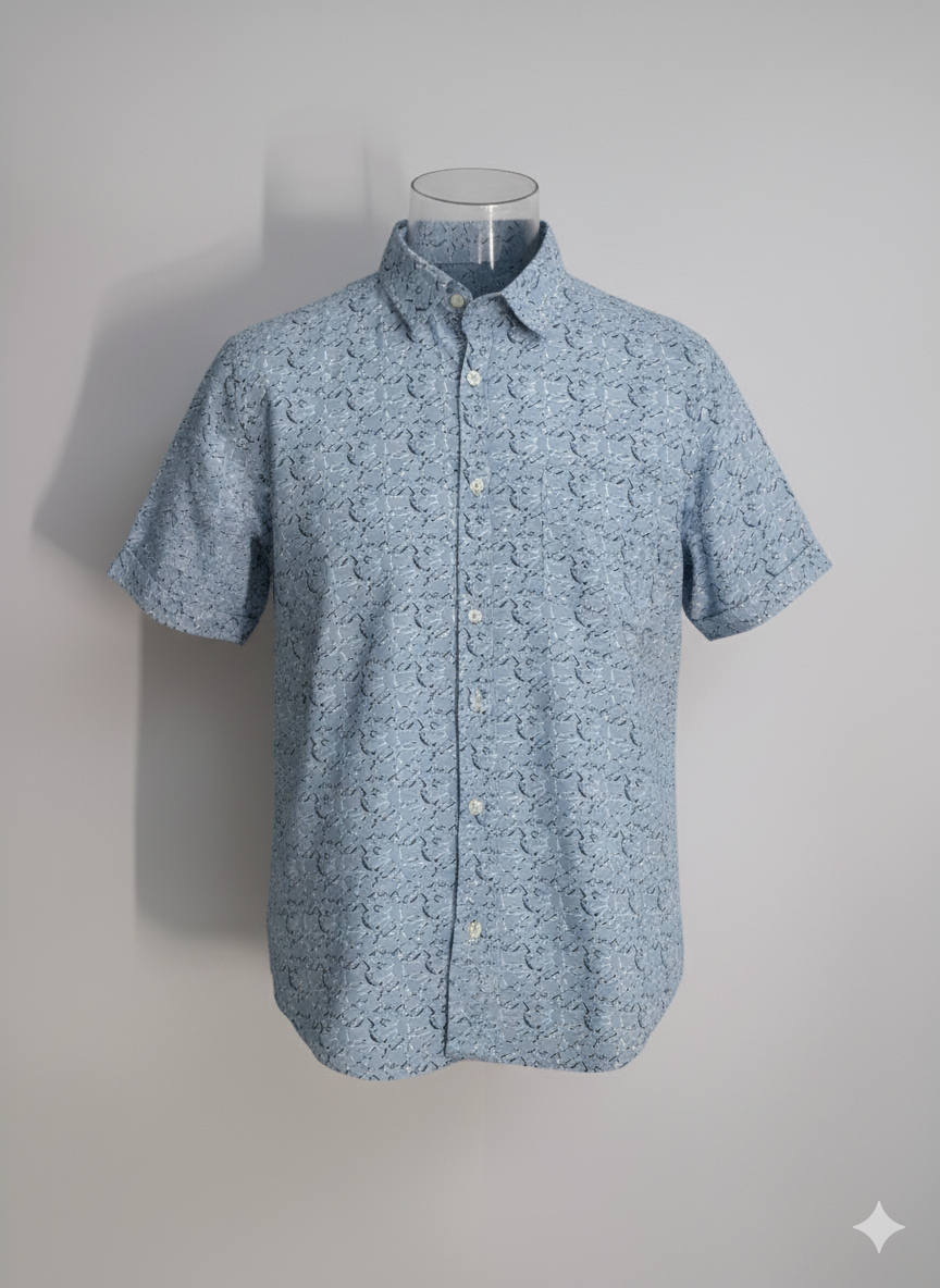Men’s Regular Fit Half Sleeve Cotton Shirt