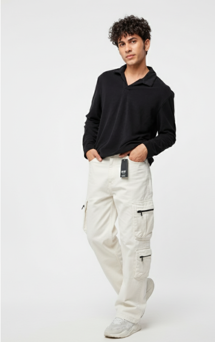 The Bold White Baggy Cargo