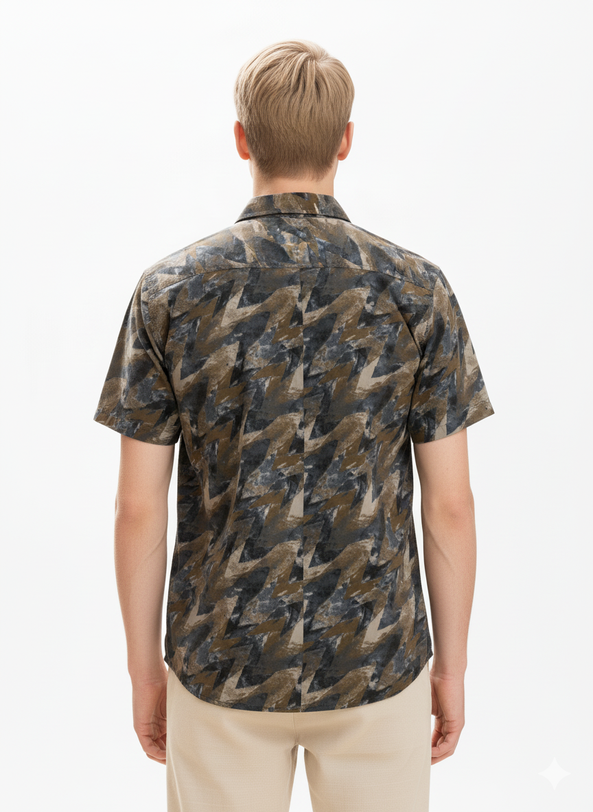 Men’s Printed Short Sleeve Shirt