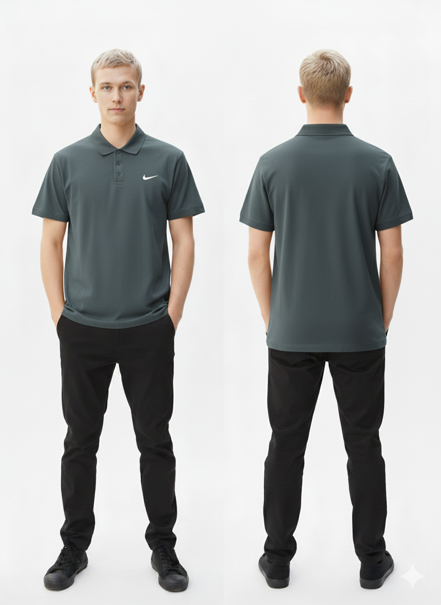 Classic Grey Polo T-Shirt