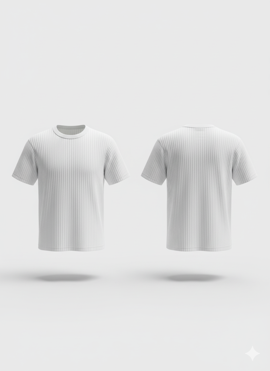 The Ribbed Essential Crewneck T-Shirt