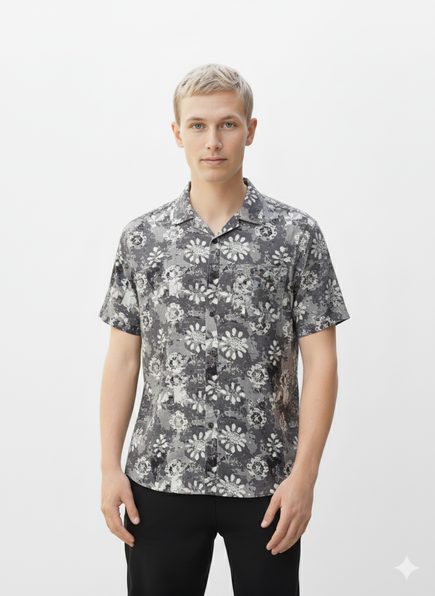 Men’s Printed Short Sleeve Shirt