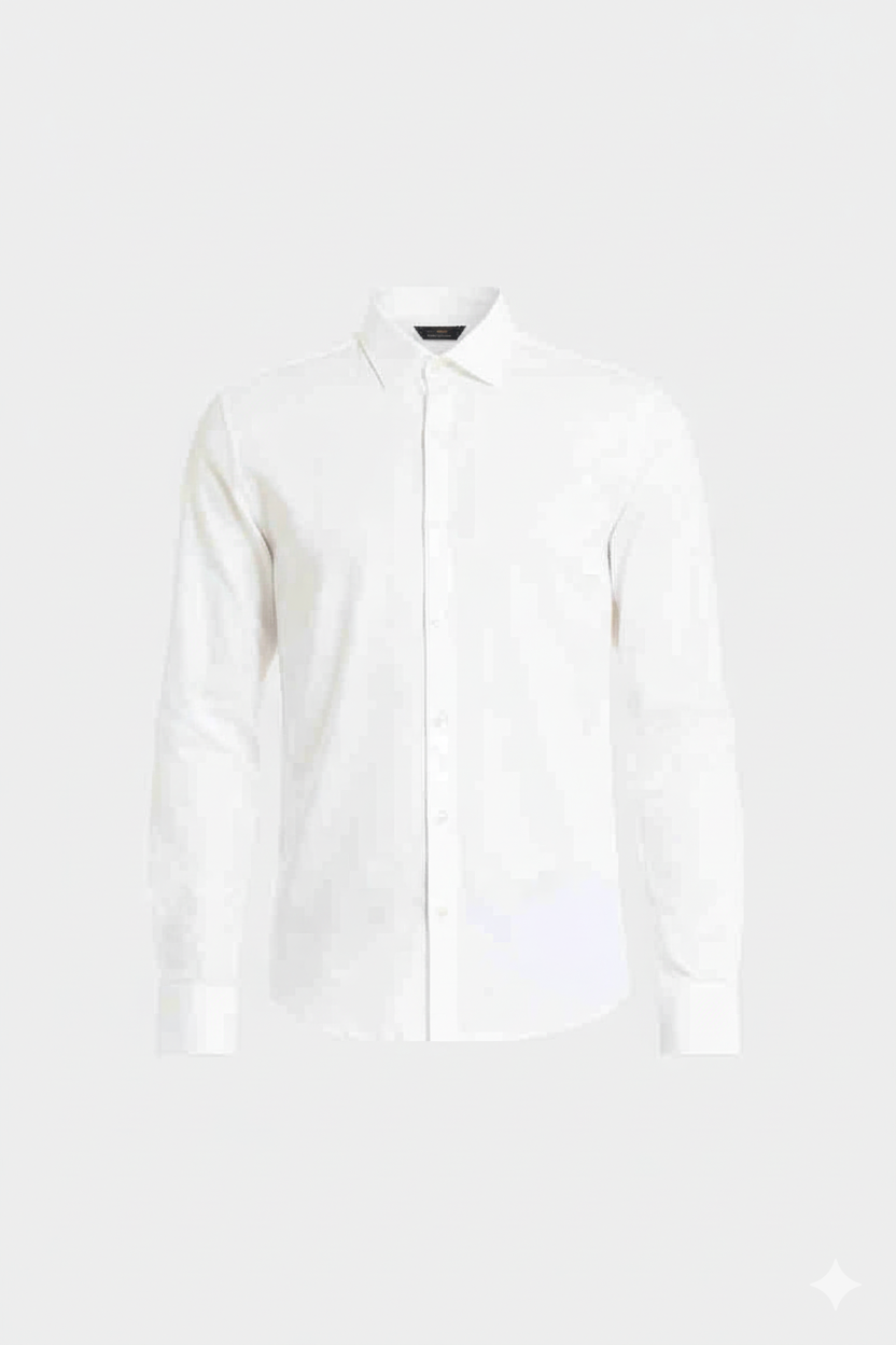 Men’s White Regular Fit Shirt