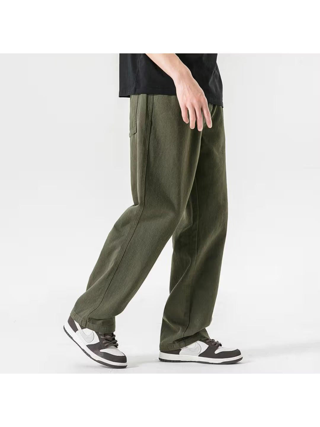 Men’s Green Baggy Fit Jeans