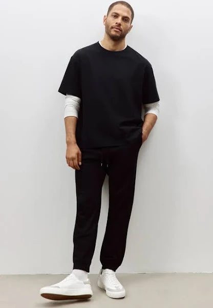 Men's Black Regular Fit Sweatpants