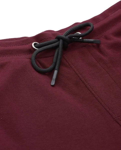Men's Maroon Regular Fit Sweatpants
