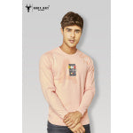 peach long-sleeve t-shirt