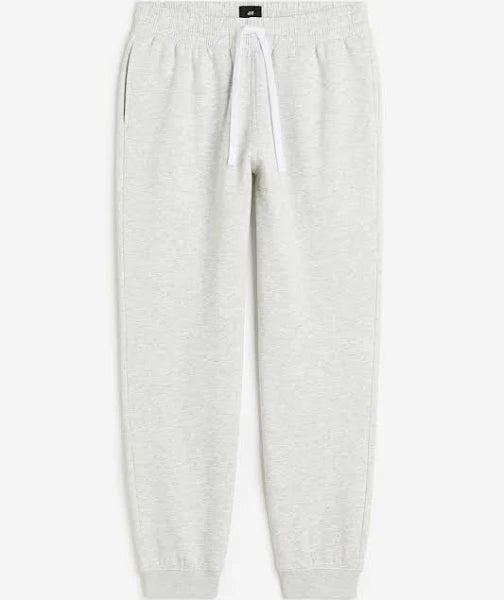 Men's White Regular Fit Sweatpants