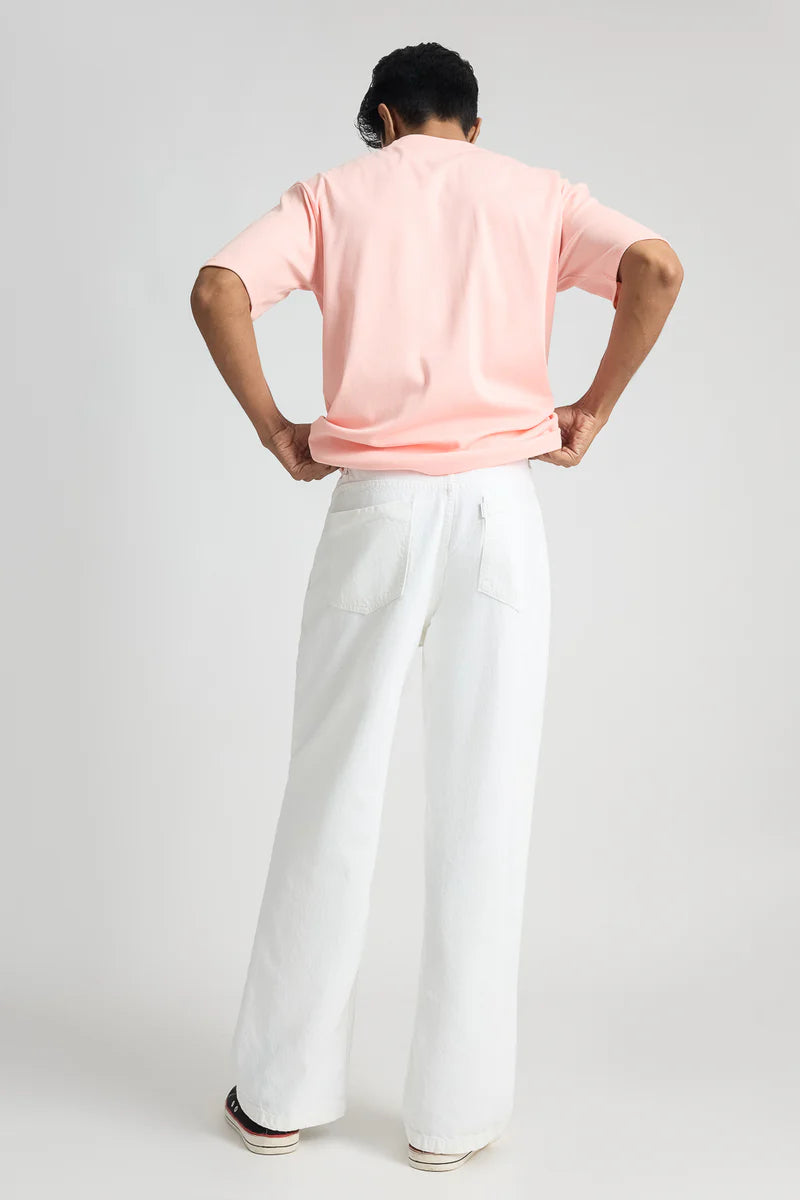 Men’s White Baggy Fit Jeans