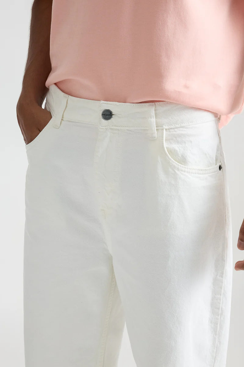 Men’s White Baggy Fit Jeans
