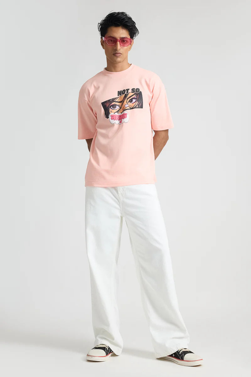 Men’s White Baggy Fit Jeans